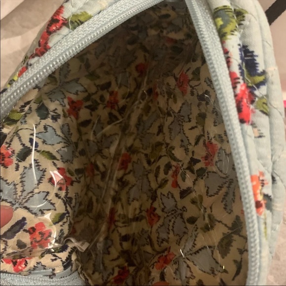 Vera Bradley Mini Blue Floral Cosmetic Pouch - Picture 2 of 6